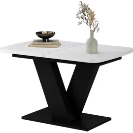 Vicco Fenaro 120 x 77,4 x 80 cm ausziehbar Weiß/Schwarz