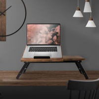 Laptoptisch Lapdesks Laptopständer mit Schublade Notebooktisch klappbar aus Holz