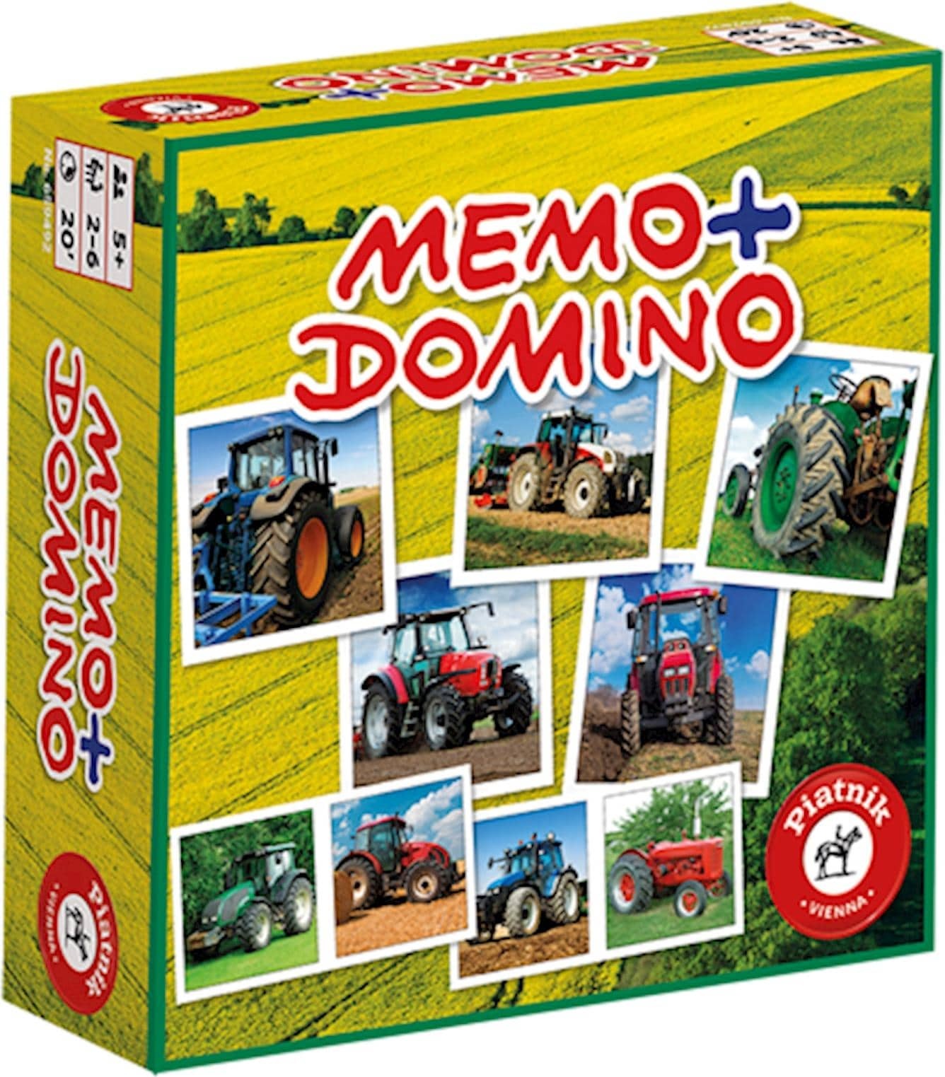 Piatnik Memo & Domino Traktoren (Deutsch, Französisch, Englisch, Italienisch)
