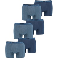 HEAD Herren Boxershort Basic Boxer 4er 6er 8er Multipack in S Blau Heaven 003