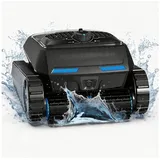 AIRROBO Poolroboter (CP02,20,40,400)Kabellos Poolsauger, poolroboter akku, (Geeignet für die Reinigung von Böden, Wänden, Wasserlinie, Geeignet für die meisten Schwimmbäder), groBer 4L Filterkorb, 150 Min Laufzeit, 2 Jahr Garantie schwarz CP400lite