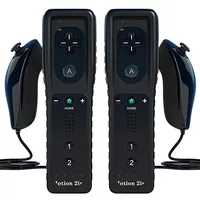  TechKen Plus Controller Wii Fernbedienung Silikonhülle Handschlaufe Schwarz 