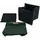 lycce Aufbewahrungskorb Faltbare Aufbewahrungsbox Cord 4P 33 x 33 x 31 cm grün