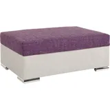 Collection AB Hocker John optional Federkernpolsterung 100 x 40 x 70 cm Lila