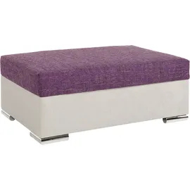 Collection AB Hocker John optional Federkernpolsterung 100 x 40 x 70 cm Lila