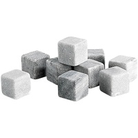 Rosenstein & Söhne 9er-Set Dauer-Eiswürfel aus Speckstein, 22 mm
