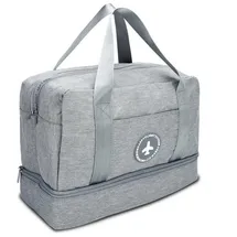 Intirilife Wasserfeste Reisetasche in GRAU - Gr.: onesize