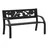 vidaXL Kinder-Gartenbank 86 x 53 x 86 cm Schwarz