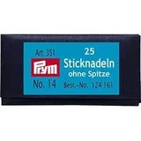 Prym Tapestry Embroidery Ndls. Blunt Point 14 SI-col 1.90x60mm, Silber