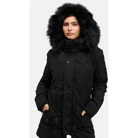 trueprodigy Julius F Damen Winterjacke hochschließender Kragen Schwarz M - Schwarz - M