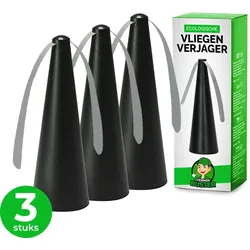 VerminBuster Tischfliegenabwehr - 3 Stück - Ökologisch und sicher - Wespenabwehr - Fliegenfänger - Fliegenfalle
