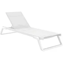 deluke Sonnenliege 72 x 210 x 31 cm Weiß