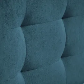 beautysofa Ecksofa VINCI mit Schlaffunktion und Bettkasten, Blau Velo 631, Uniwersalle Ottomane - Blau
