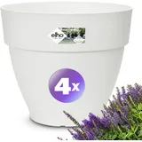 Gardebruk Blumentopf 4er-Set Weiß 25x21cm 6,5L