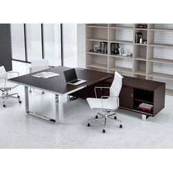 Chef-Schreibtisch mit Sideboard Meissa
