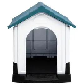 vidaXL Hundehütte 57 x 68 x 66 cm Polypropylen Blau