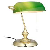 Relaxdays Bankerlampe Grün