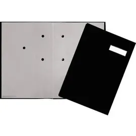 Pagna Unterschriftenmappe A4 Schwarz 5 Fächer