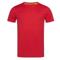 Stedman Active 140 Crew Neck Rot Polyester Small Herren