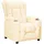 vidaXL Relaxsessel Kunstleder 72 x 71 x 70 cm Creme mit verstellbarer Rückenlehne