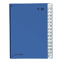 Pagna Pultordner 32 Fächer A4 1-31 blau 24329-02