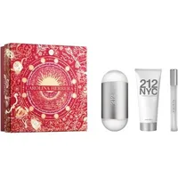 Carolina Herrera 212 NYC Eau de Toilette 100 ml + Body Lotion 100 ml + Eau de Toilette 10 ml Geschenkset 2023