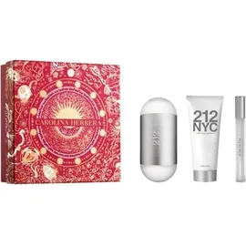 Carolina Herrera 212 NYC Eau de Toilette 100 ml + Body Lotion 100 ml + Eau de Toilette 10 ml Geschenkset 2023