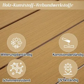 Okwish Garten-Essgruppe 5-tlg. Beige