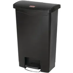 Rubbermaid Slim Jim Pedaleimer Breitseite 50  Liter schwarz