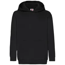 FRUIT OF THE LOOM Classic Hooded Sweat Kids Kapuzen-Sweatshirt - schwarz,