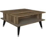 moebel17 Couchtisch Logan Walnuss grau