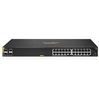 HP HPE Aruba 6100 24G Class4 PoE 4SFP+ 370W Managed L3 Gigabit Ethernet (10/100/1000) Power over Ethernet (PoE) 1U