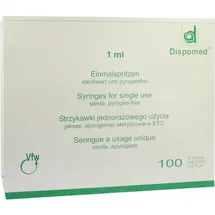DISPOMED GmbH & Co. KG Tbc Spritze mit Kanüle 1 ml 100 St.