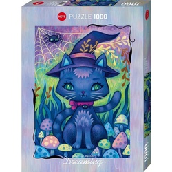 HEYE Puzzle Witch Cat, 1000 Puzzleteile, Made in Germany bunt