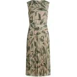 Betty & Co Chiffonkleid Plissee Beige/Grün 44