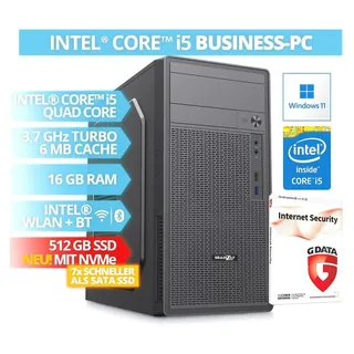 BRAINZAP Desktop-PC Intel Core i5 4590 3,3 GHz 16 GB RAM 512 GB SSD Windows 11