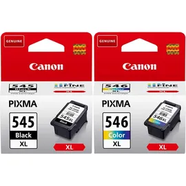 Canon PG-545XL schwarz + CL-546XL Set