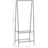 vidaXL Garderobenständer 59 x 35 x 150 cm Schwarz