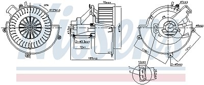 Nissens Innenraumgebläse [Hersteller-Nr. 87624] für Opel