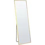 Standspiegel gold mit Rahmen 50 x 156 cm Ganzkörperspiegel Modern Beauvais