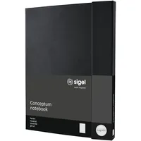 Sigel Notizbuch Conceptum® ca. DIN A4 kariert, schwarz Hardcover
