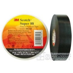 3M Scotch Super 88 Vinyl Elektro-Isolierband, 25mm breit, 33m lang -  schwarz