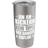 Kickern Tischkicker Kickerspieler Tischfussball Tischkicker Doppelwandiger Edelstahl-Thermobecher