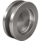 KWS Muschelgriff-paar rund, Schiebetürmuschel ø 65 mm, Türstärke 8-10 mm Glas- und 38-45 mm (Holz) Alu Edelstahl Effekt