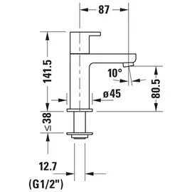 Duravit B.2 Standventil B21080002010