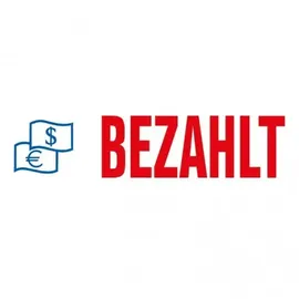 Trodat Textstempel "Bezahlt" printy 4912 office selbstfärbend blau, rot