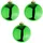Mojawo 3 Stück XXL Weihnachtsbaumkugeln Christbaumkugeln Lime Ø 20cm