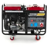 Benzin Stromerzeuger 5,5 kW/230V, 15 kW/400V – Notstromaggregat mit 40L Tank, Elektrostart, AVR, 4 Steckdosen, Leise & Leistungsstark