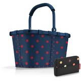 REISENTHEL® Einkaufskorb, Set aus Carrybag & Pocketcase: Stilvolle Eleganz & Organisation blau