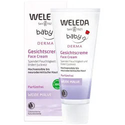 Weleda Baby Weiße Malve Gesichtscreme Anti-Aging-Gesichtspflege 50 ml 